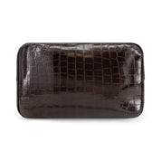 Miette Faux Croc Top Handle Clutch
