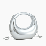 Moonlit Love Metallic Clear Clutch Bag