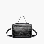Celia Double Bowtie Vegan Embossed Crossbody Bag