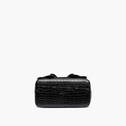 Celia Double Bowtie Vegan Embossed Crossbody Bag