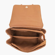 Celia Double Bowtie Vegan Embossed Crossbody Bag