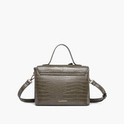 Celia Double Bowtie Vegan Embossed Crossbody Bag