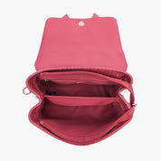 Celia Double Bowtie Vegan Embossed Crossbody Bag