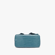 Celia Double Bowtie Vegan Embossed Crossbody Bag