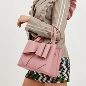Jenna Bow Vegan Satchel Crossbody Bag