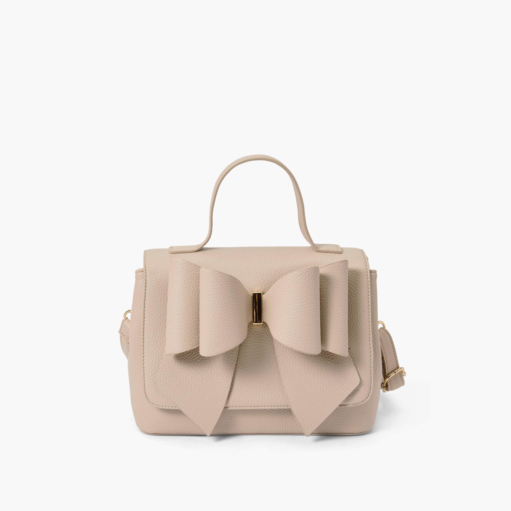 Eva Double Bow Vegan Satchel Crossbody Bag | LIKE DREAMS