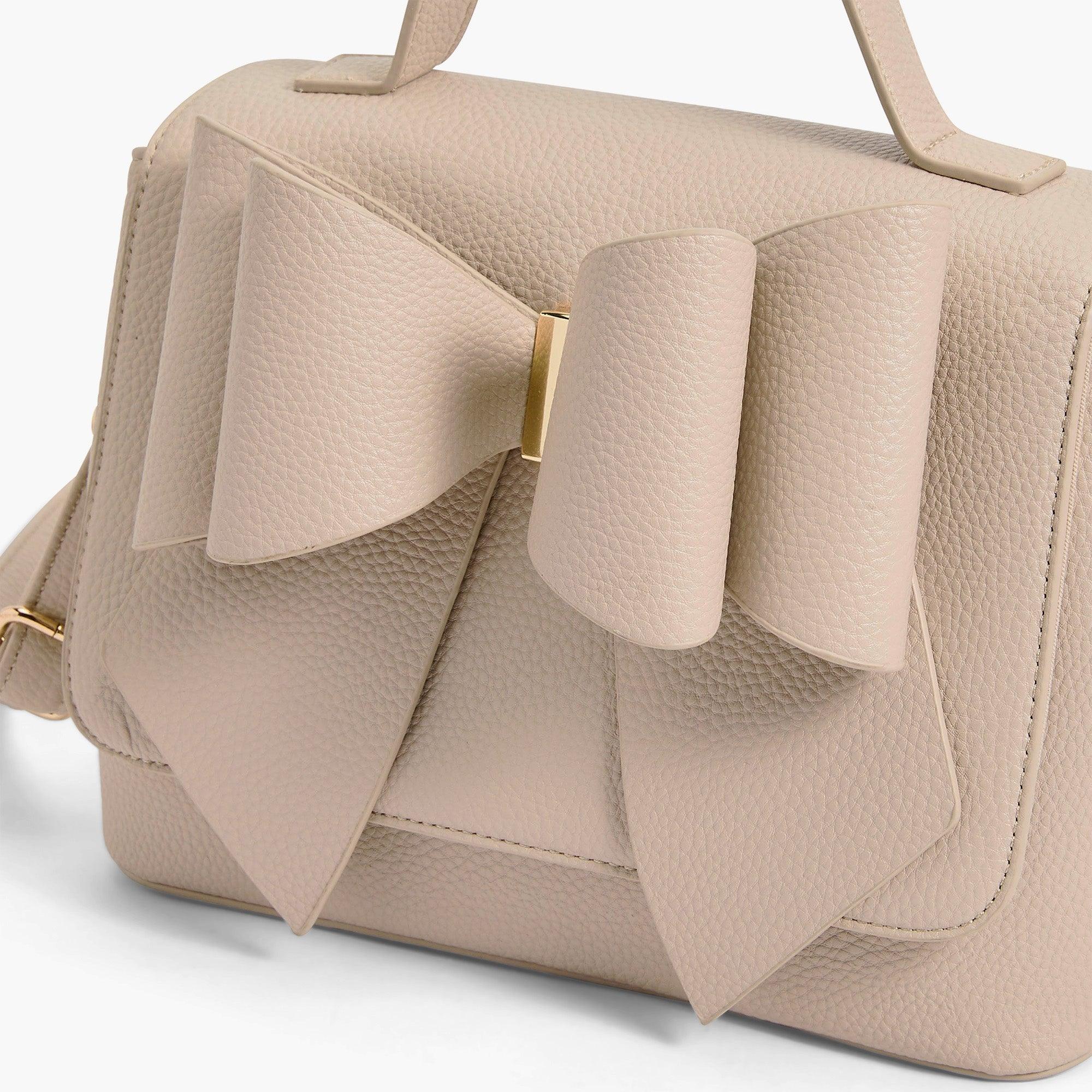 Eva Double Bow Vegan Satchel Crossbody Bag | LIKE DREAMS