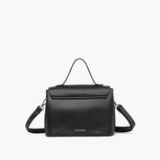 Eva Double Bow Vegan Satchel Crossbody Bag