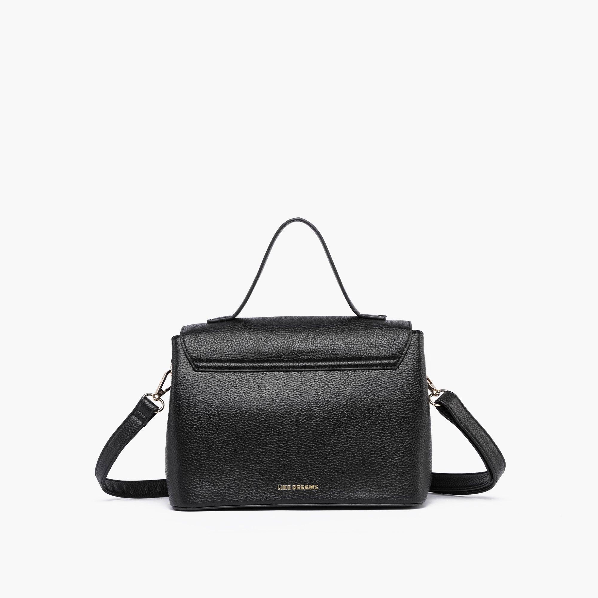 Eva Double Bow Vegan Satchel Crossbody Bag