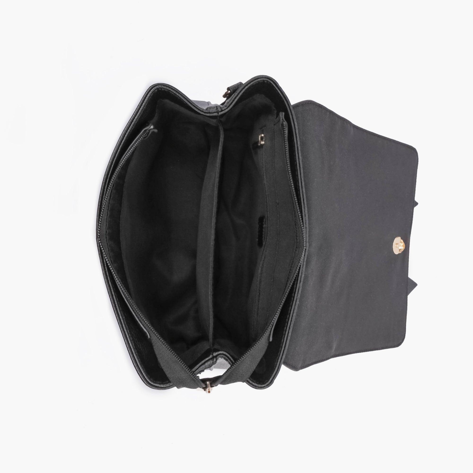 Eva Double Bow Vegan Satchel Crossbody Bag