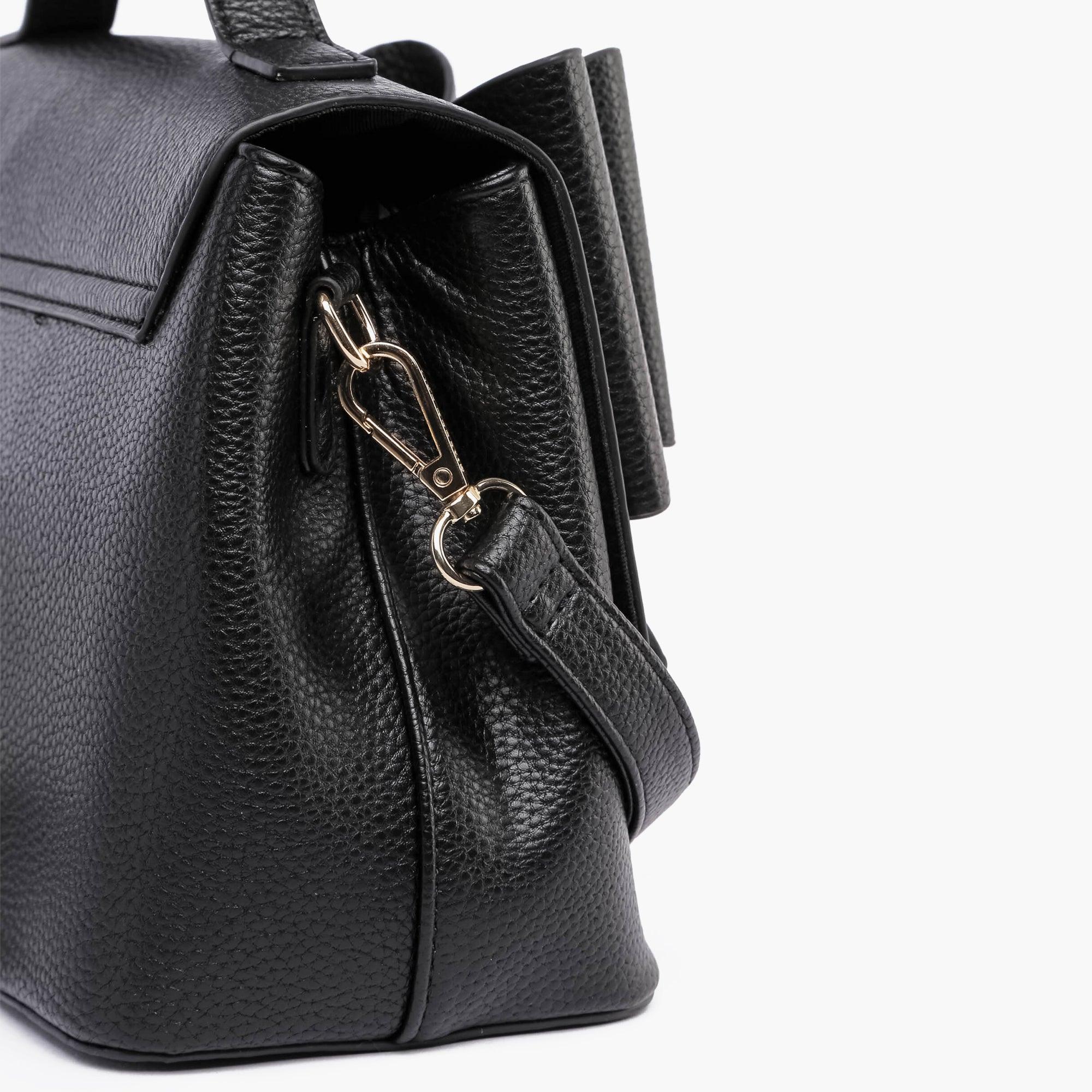 Eva Double Bow Vegan Satchel Crossbody Bag
