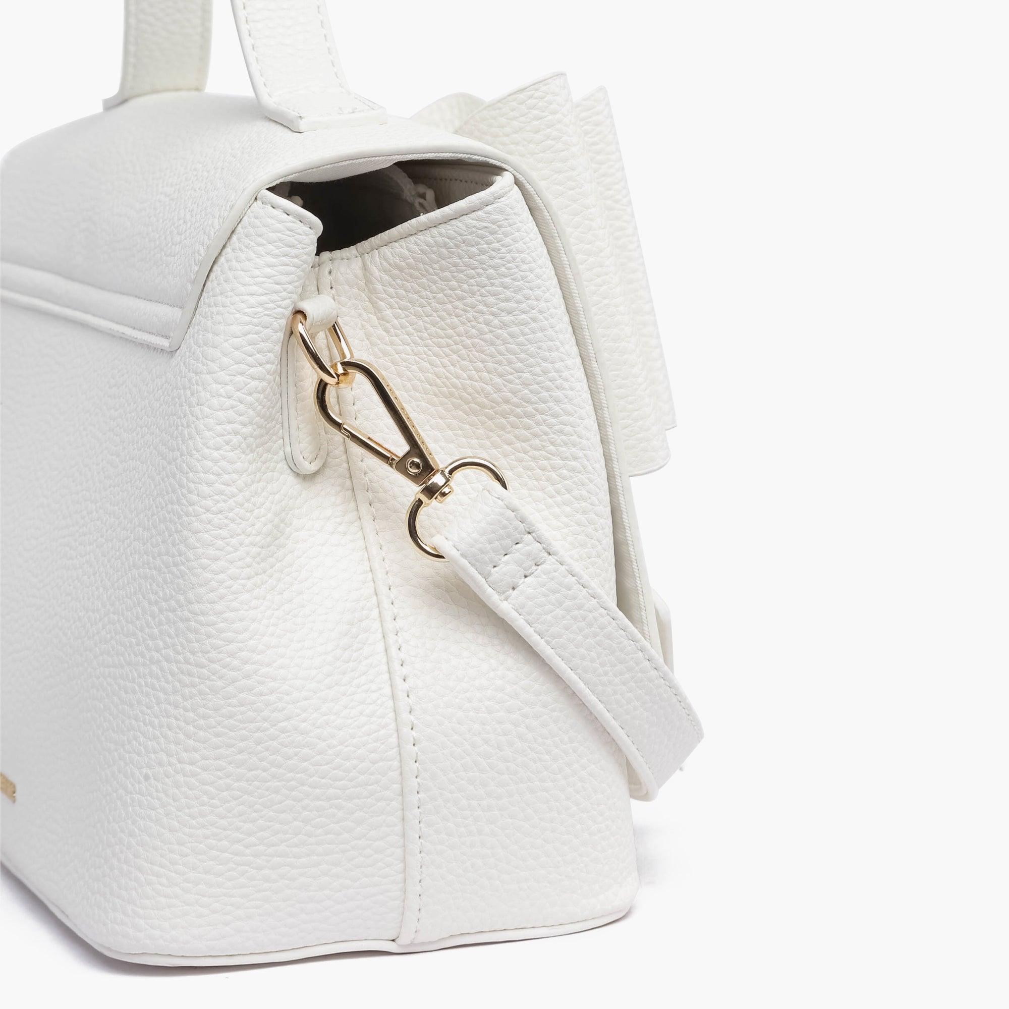 Eva Double Bow Vegan Satchel Crossbody Bag