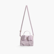 Eva Double Bow Vegan Satchel Crossbody Bag