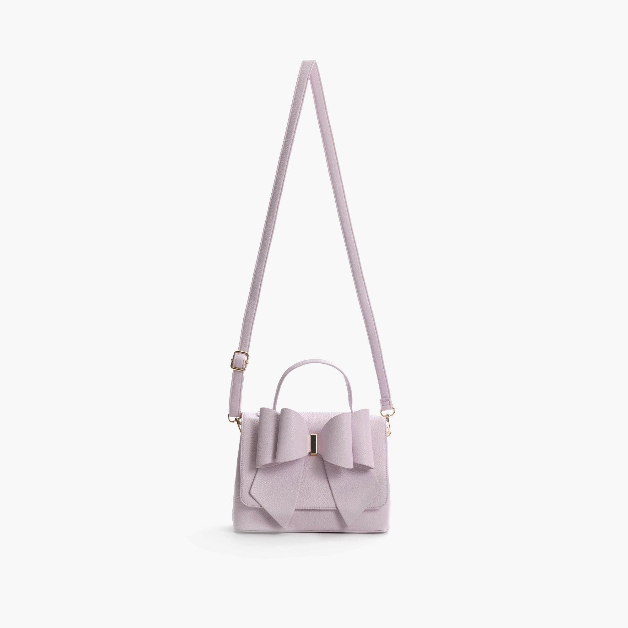 Eva Double Bow Vegan Satchel Crossbody Bag