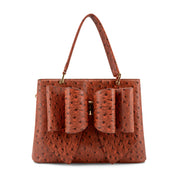 Remi Embossed Bow Satchel Bag