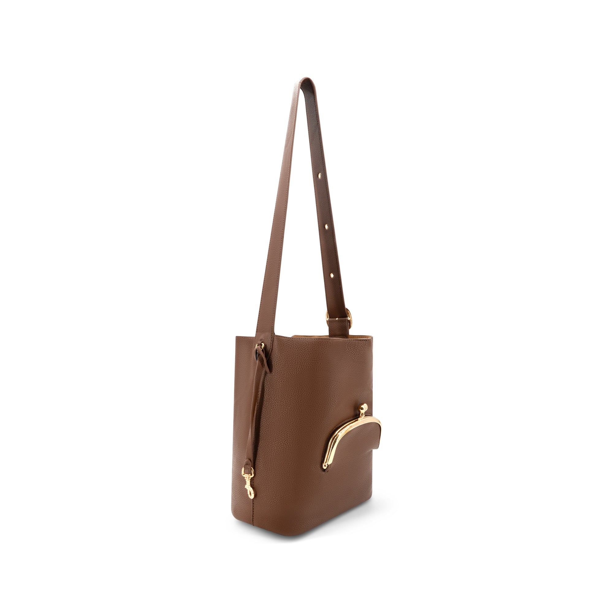 Della Vegan Leather Hobo Bag Side View