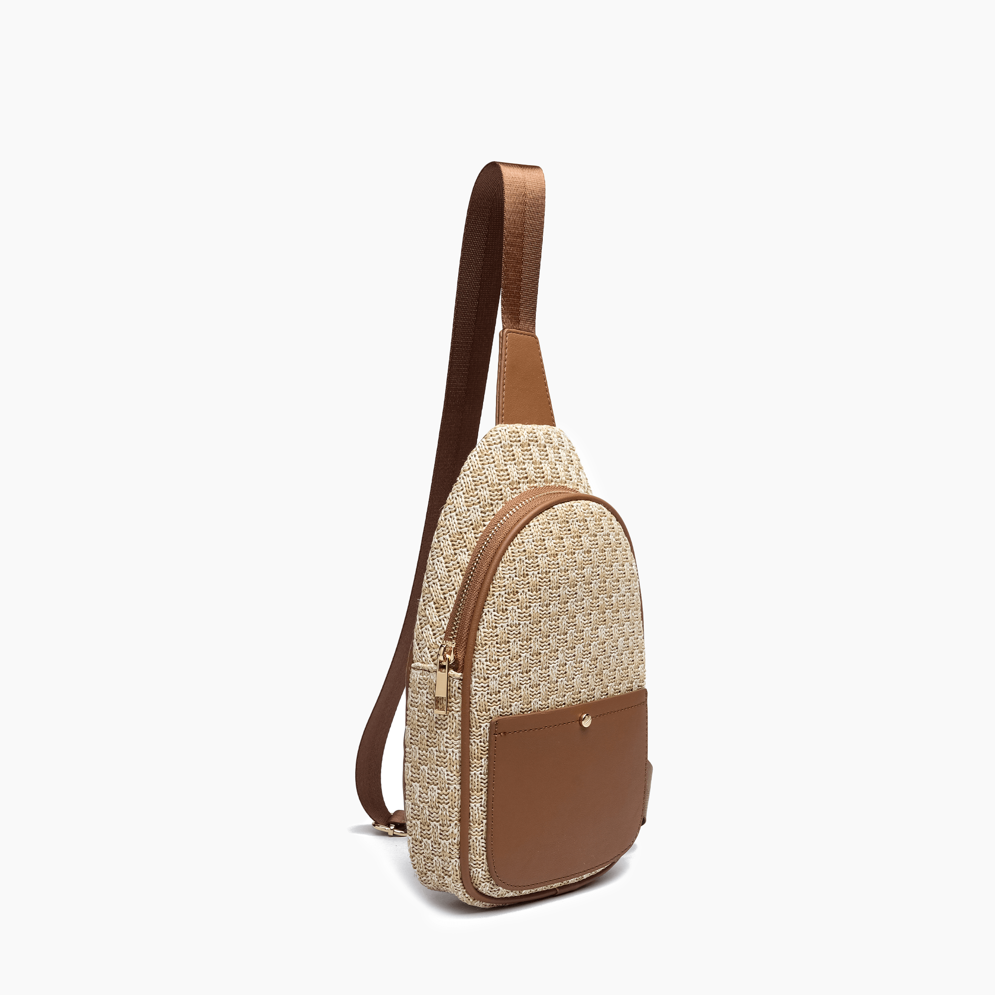 Lily Straw Crossbody Sling Bag