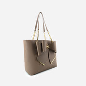Aubrey Bow Vegan Tote Bag