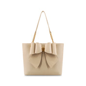 Aubrey Bow Vegan Tote Bag