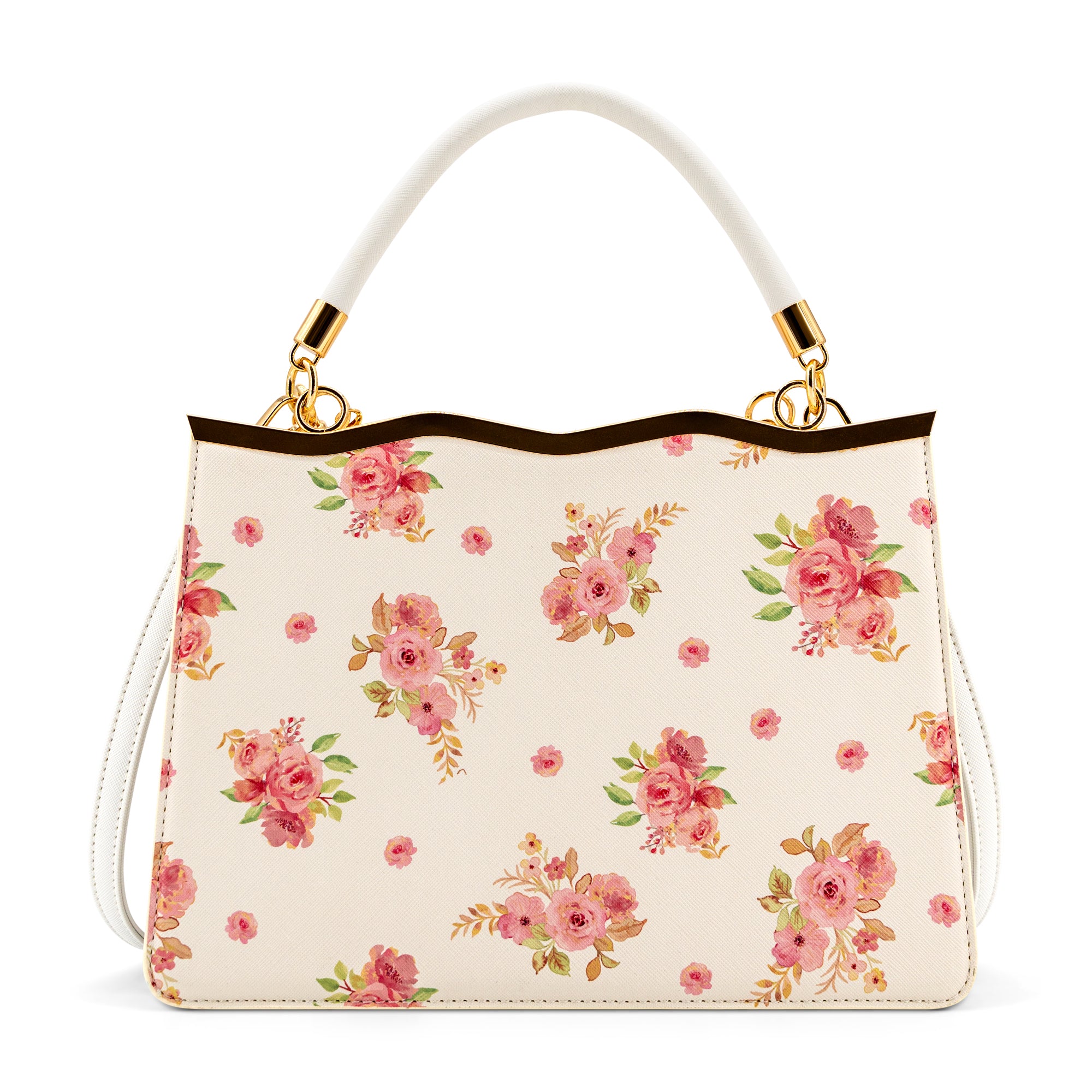 Camille Floral Top Handle Crossbody Bag