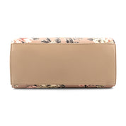 Rosalie Bow Top Handle Satchel Bag-Floral Print