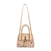 Rosalie Bow Top Handle Satchel Bag-Floral Print