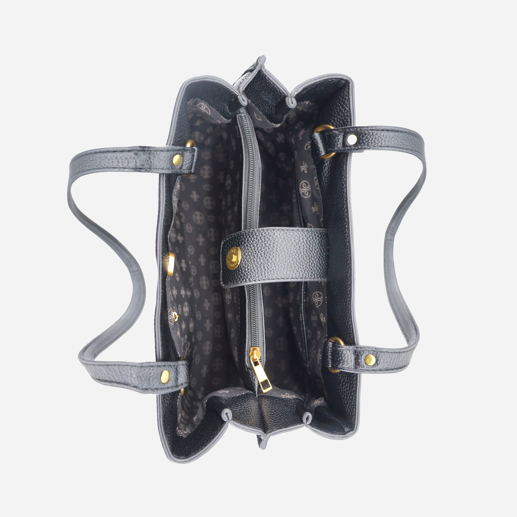 Velvet Knot Quilted Shoulder Tote Bag