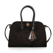Aurora Suede Tassel Top Handle Bag