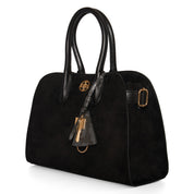 Aurora Suede Tassel Top Handle Bag