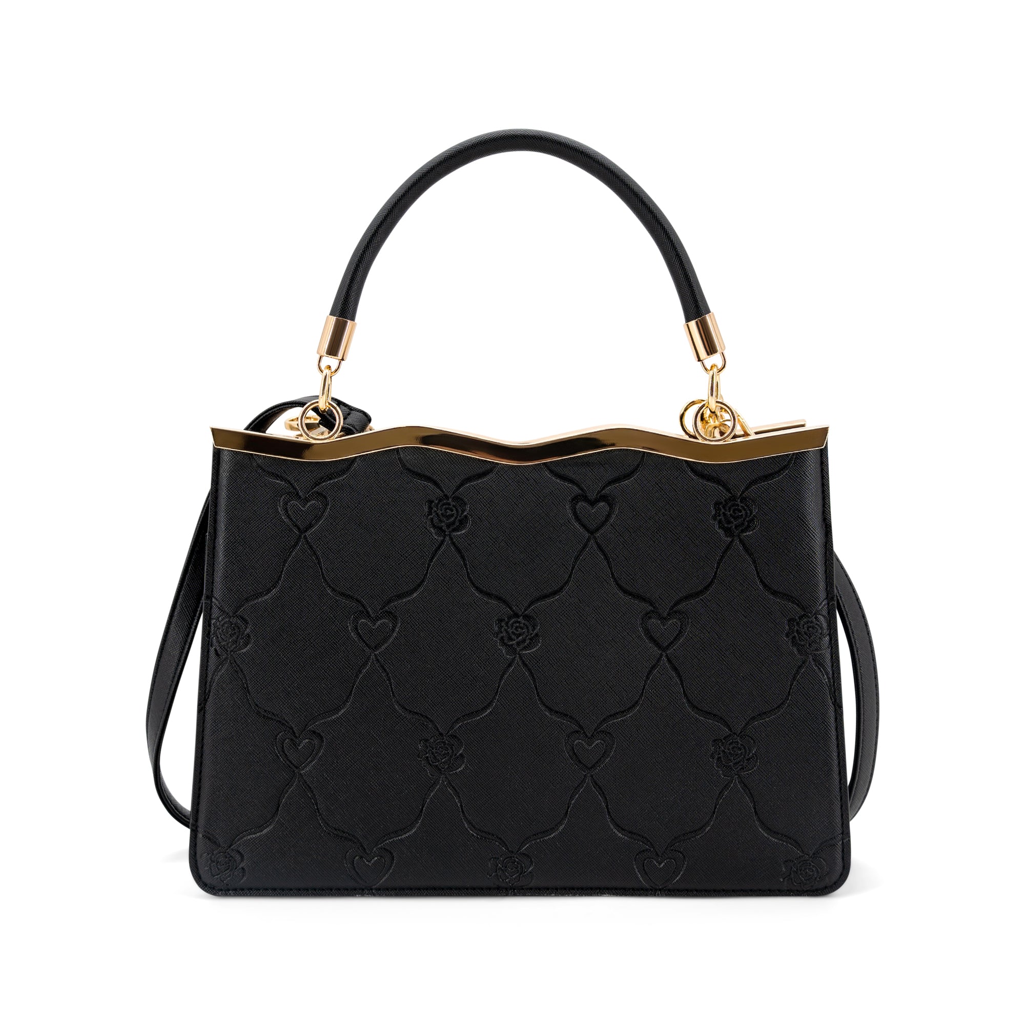 Amara Embossed Top Handle Crossbody Bag