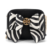 Zebra Bow Mini Crossbody Bag