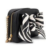 Zebra Bow Mini Crossbody Bag