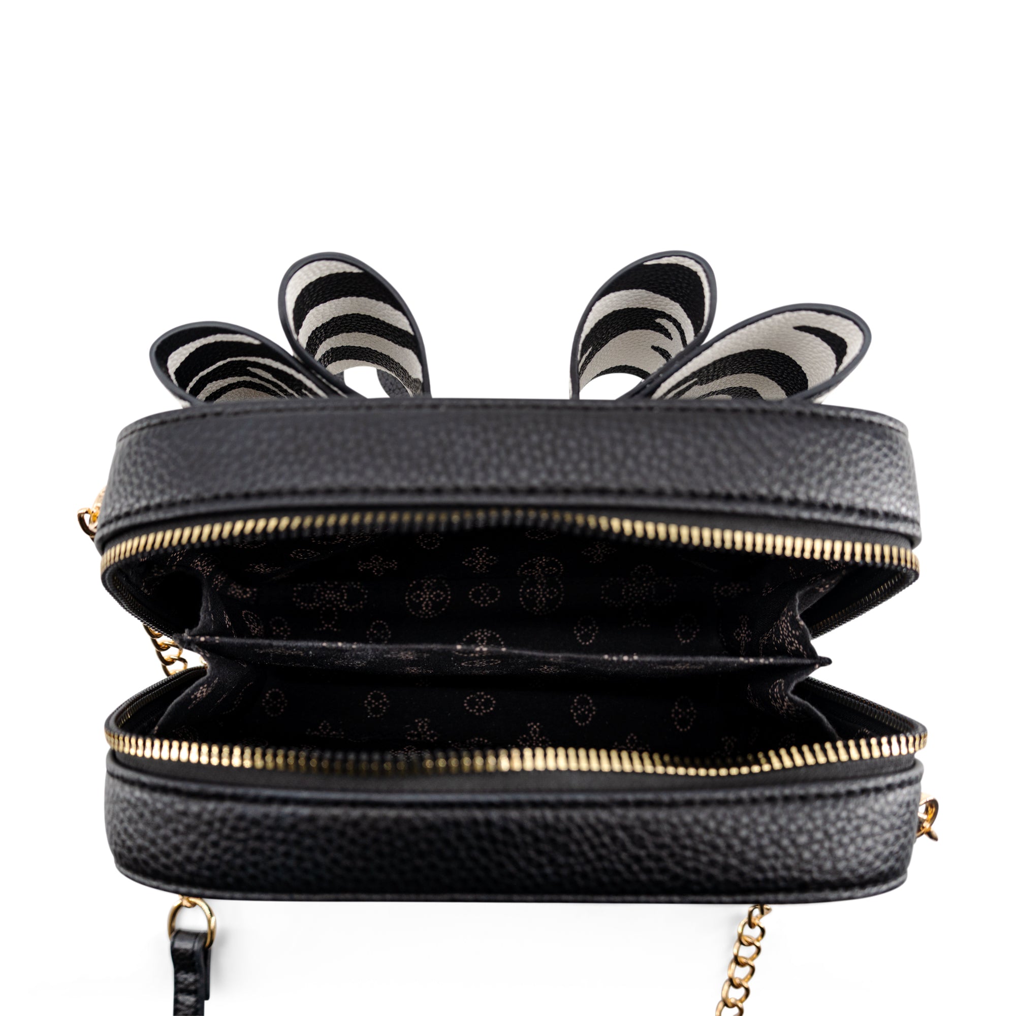 Zebra Bow Mini Crossbody Bag