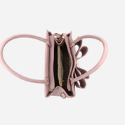 Crossi Elegance Large Bow Vegan Leather Satchel