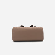 Crossi Elegance Large Bow Vegan Leather Satchel