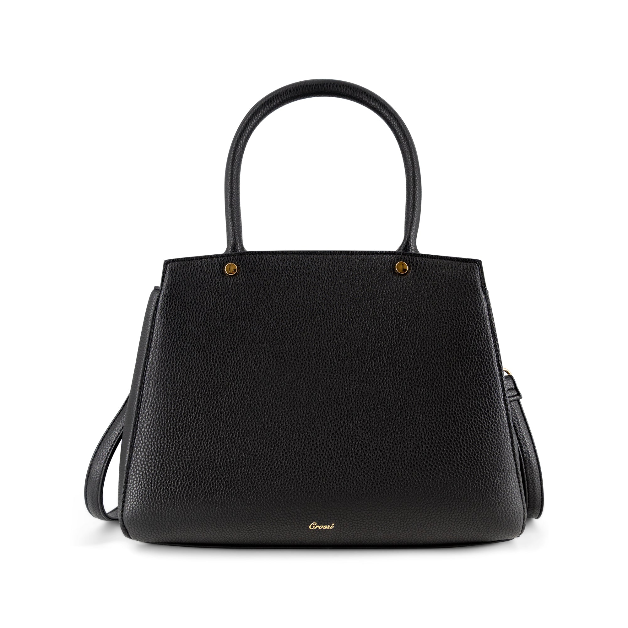 Crossi Elegance Large Bow Vegan Leather Satchel