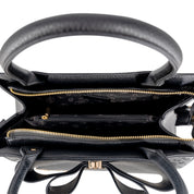 Crossi Elegance Large Bow Vegan Leather Satchel
