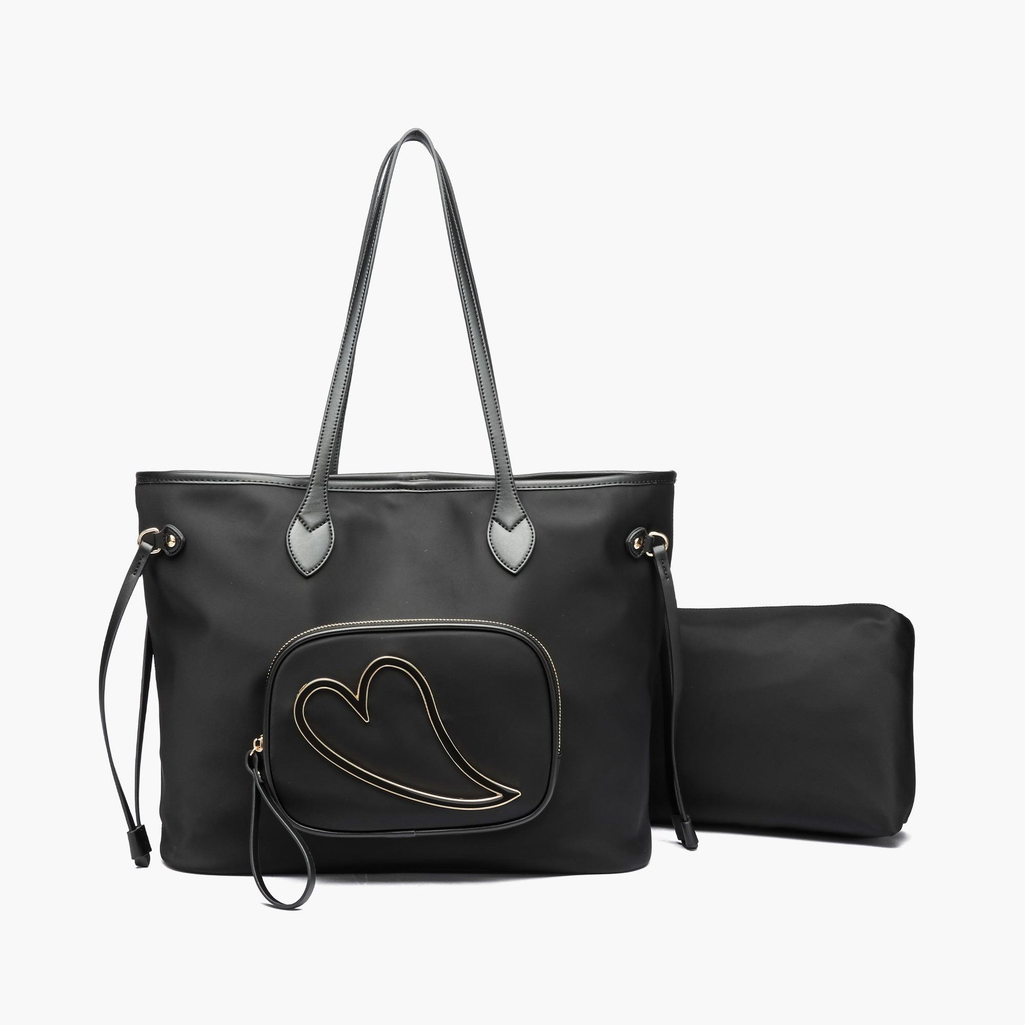 Power Heart Shopper Tote