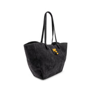 Harper Lock Suede Tote Bag