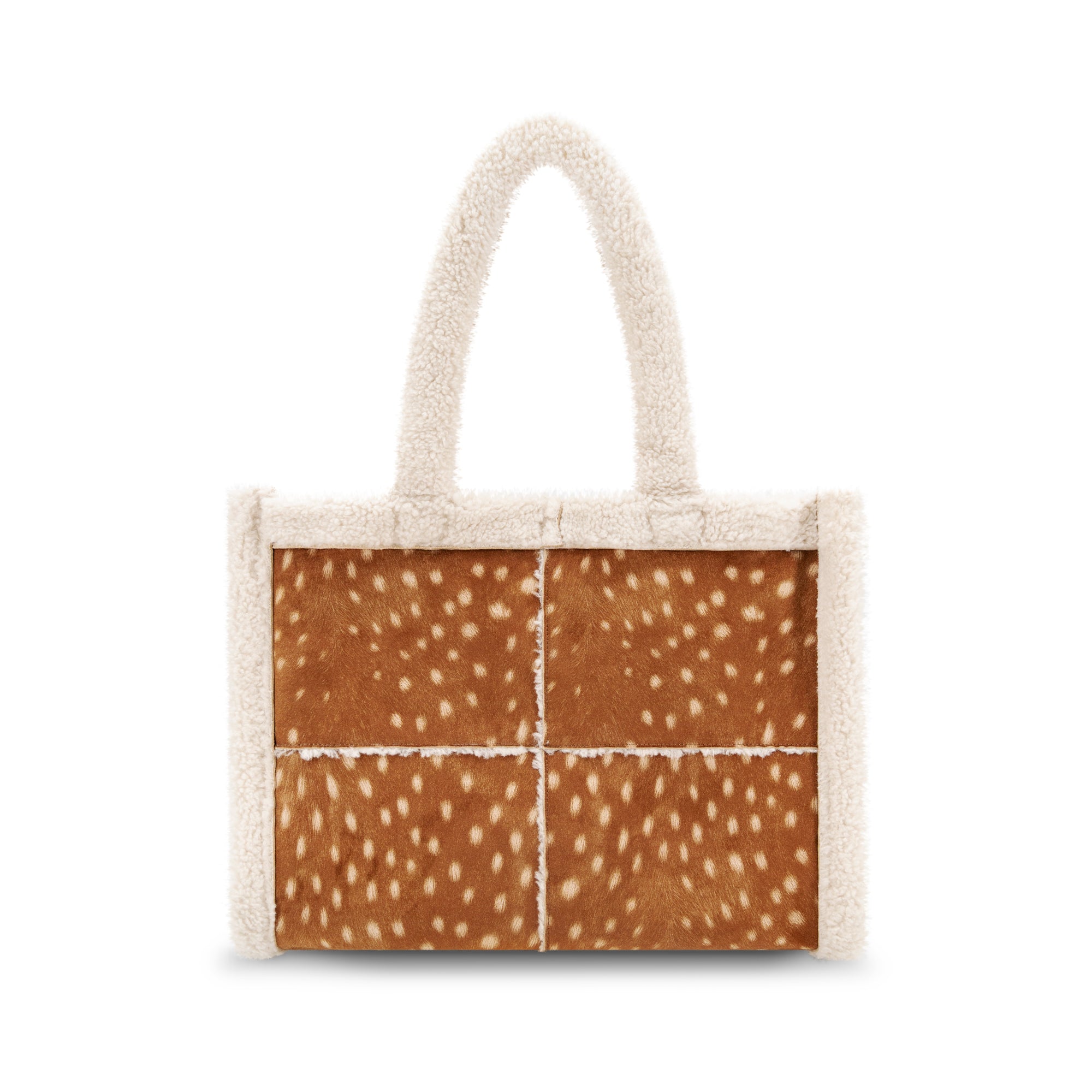 The Doehaven Sherpa Faux Fur Tote Bag