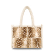 The Doehaven Sherpa Faux Fur Tote Bag