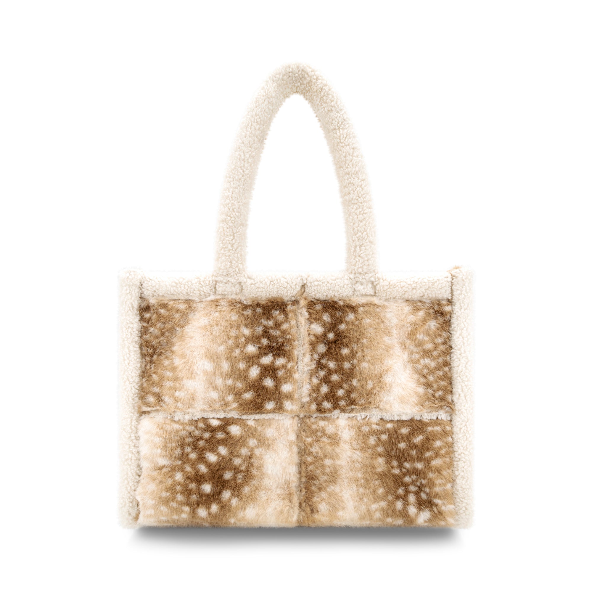 The Doehaven Sherpa Faux Fur Tote Bag