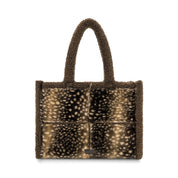 The Faux Fawn Sherpa Tote Bag