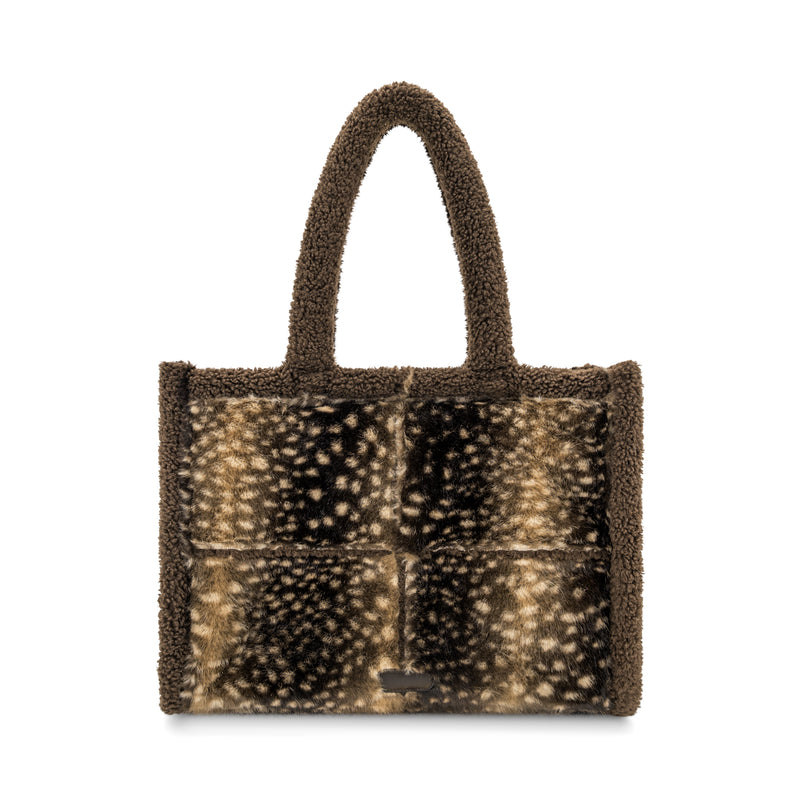 The Faux Fawn Sherpa Tote Bag