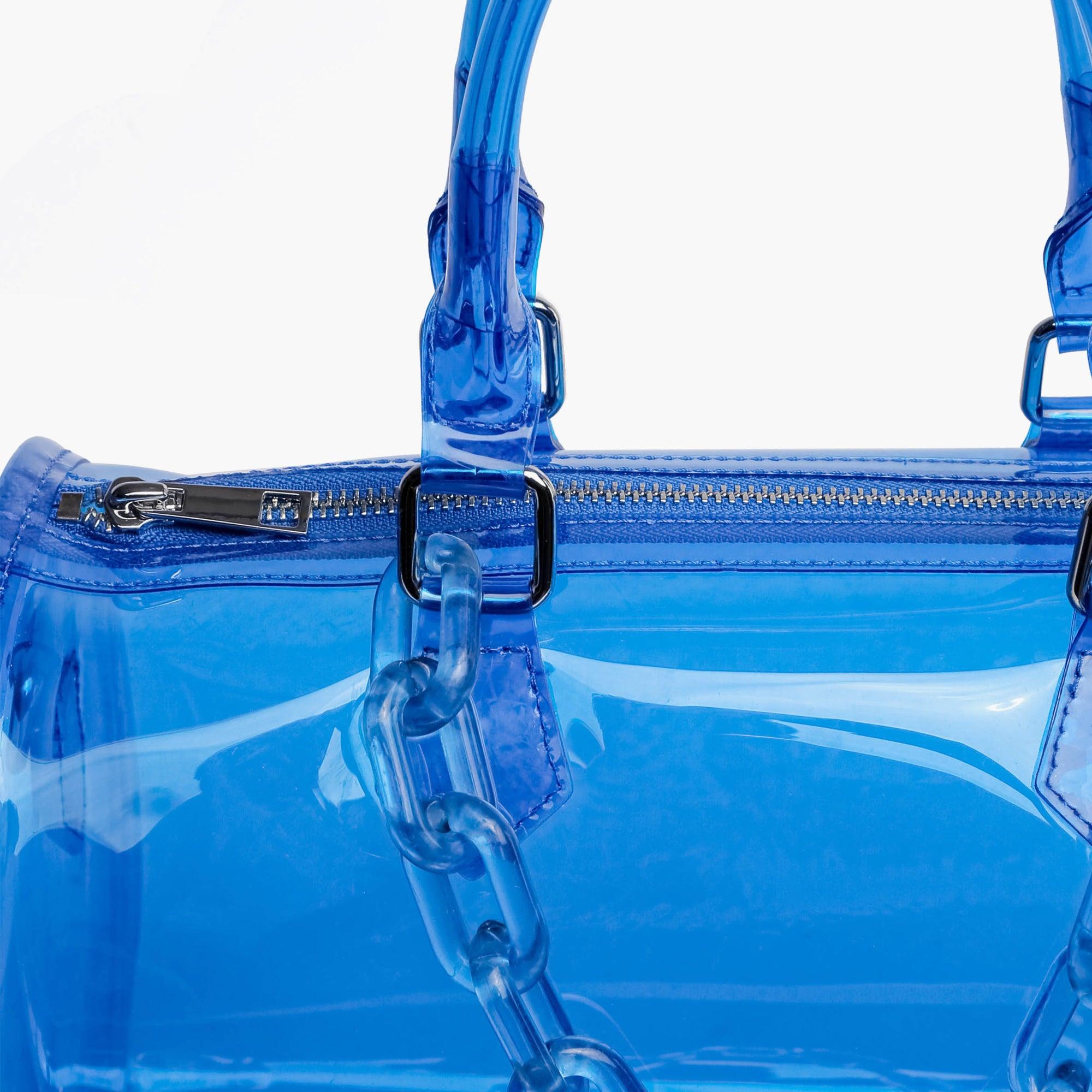 Iced Out Hologram Clear Satchel Crossbody Bag