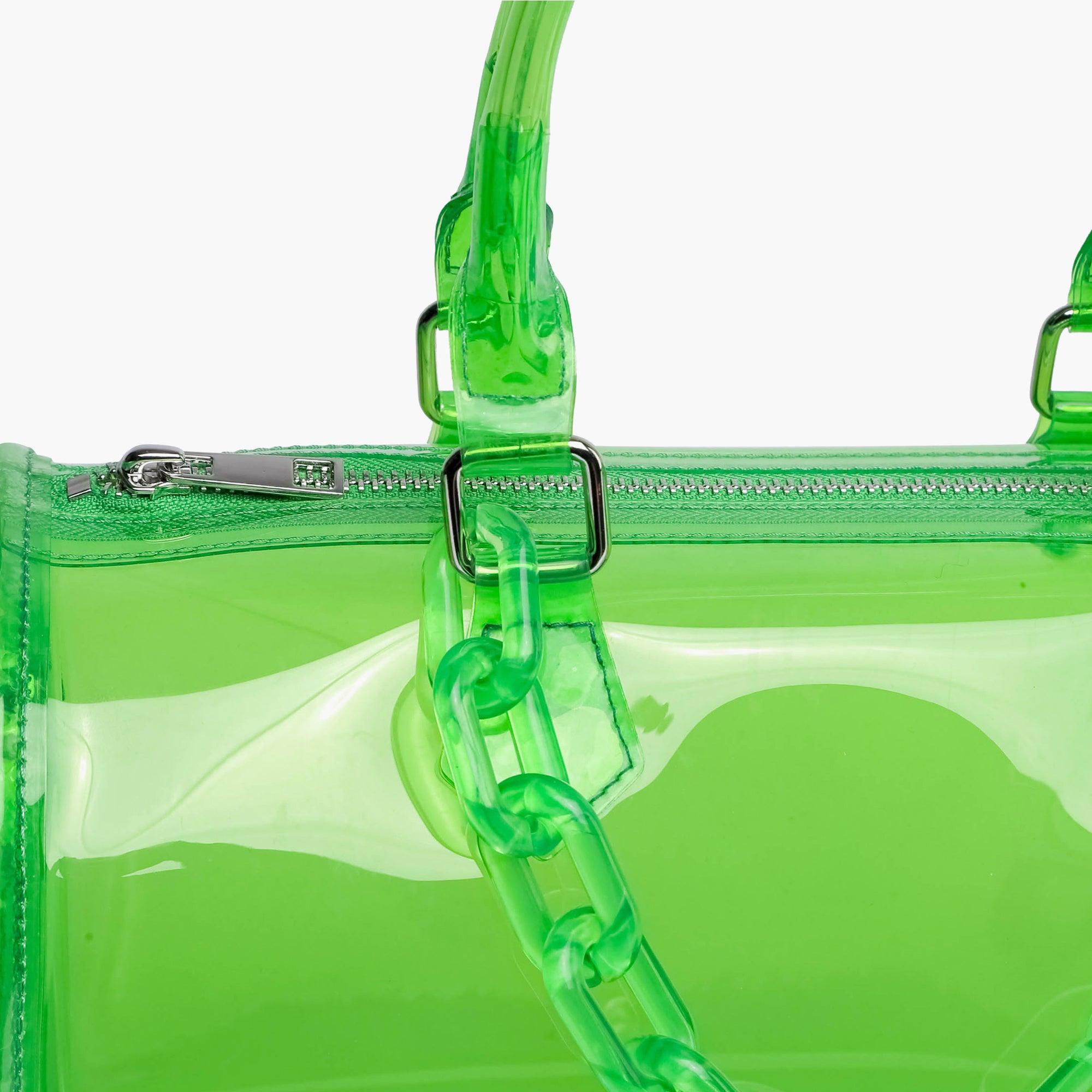 Iced Out Hologram Clear Satchel Crossbody Bag