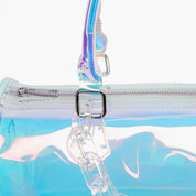 Iced Out Hologram Clear Satchel Crossbody Bag