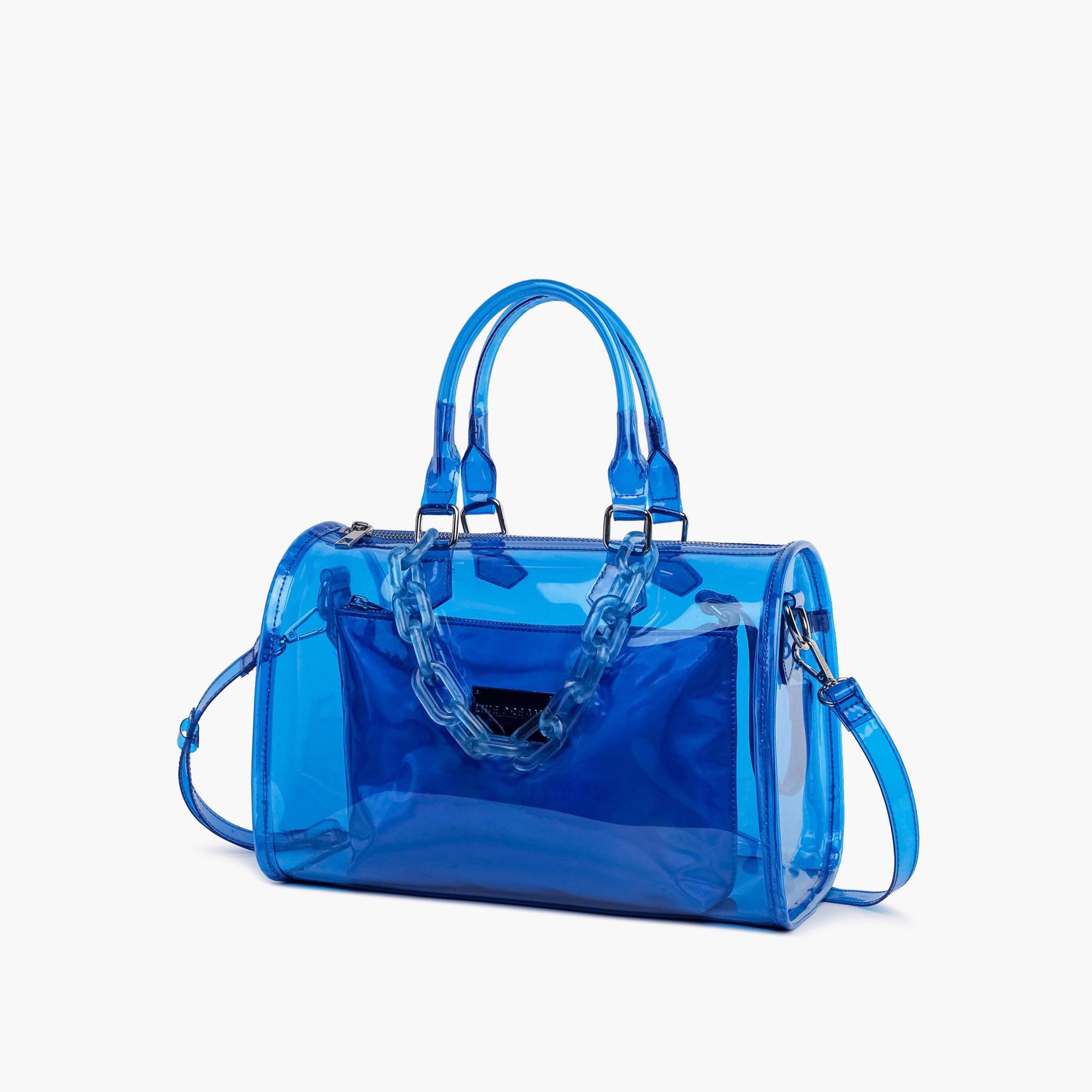 Iced Out Hologram Clear Satchel Crossbody Bag
