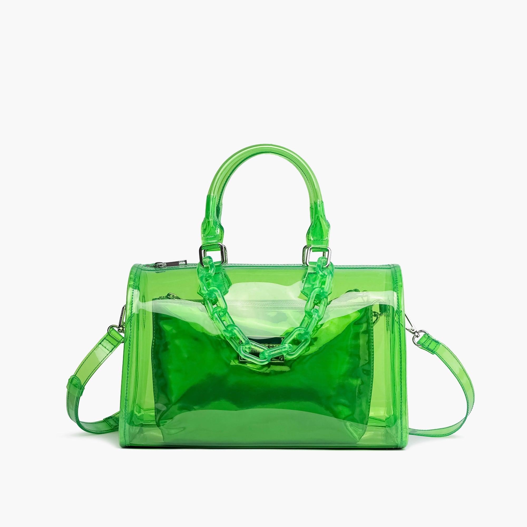 Iced Out Hologram Clear Satchel