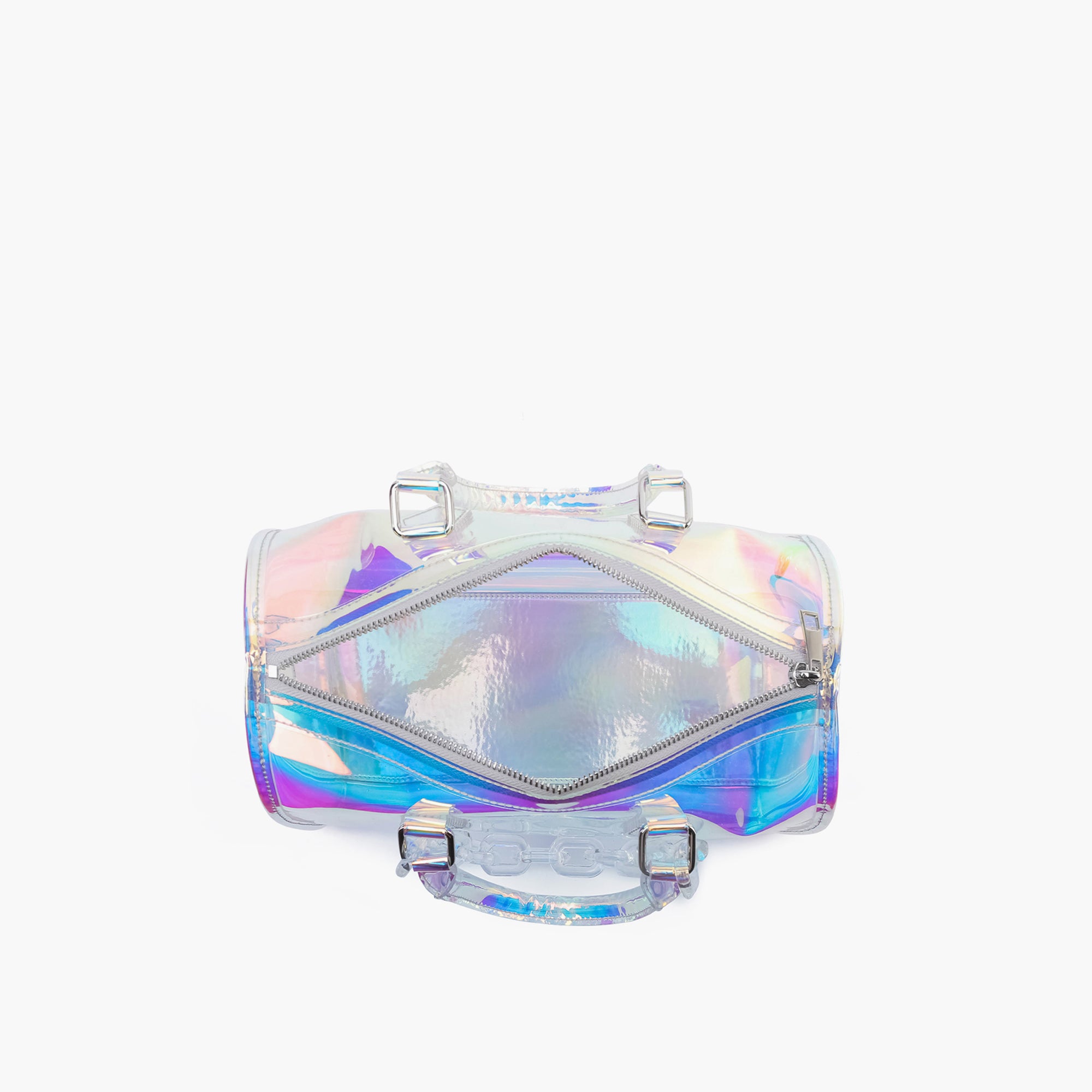 Iced Out Hologram Clear Satchel Bag